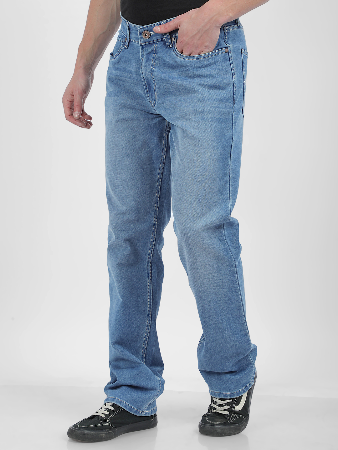 Numero Uno Men Faded Blue Jeans